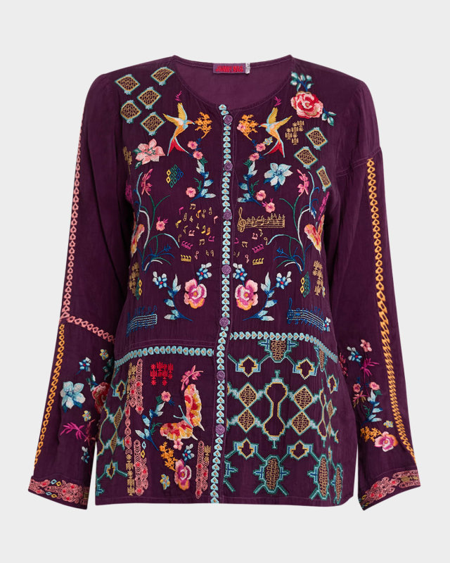 Primavera Catina Embroidered Blous